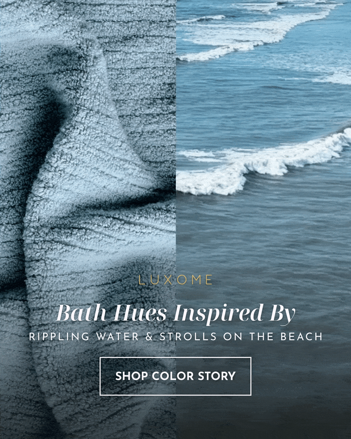 Bath hues inspired by rippling water & strolls on the beach | SHOP COLOR STORY