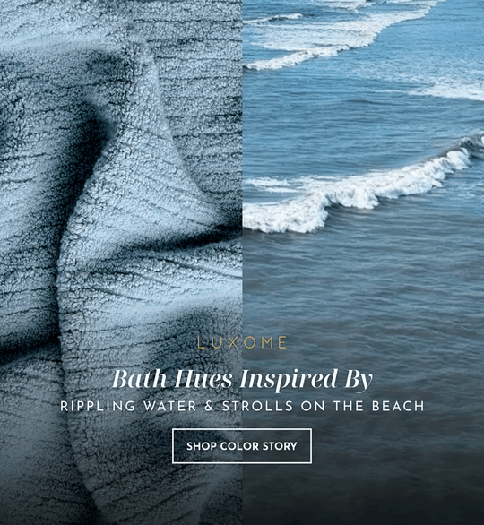 Bath hues inspired by rippling water & strolls on the beach | SHOP COLOR STORY