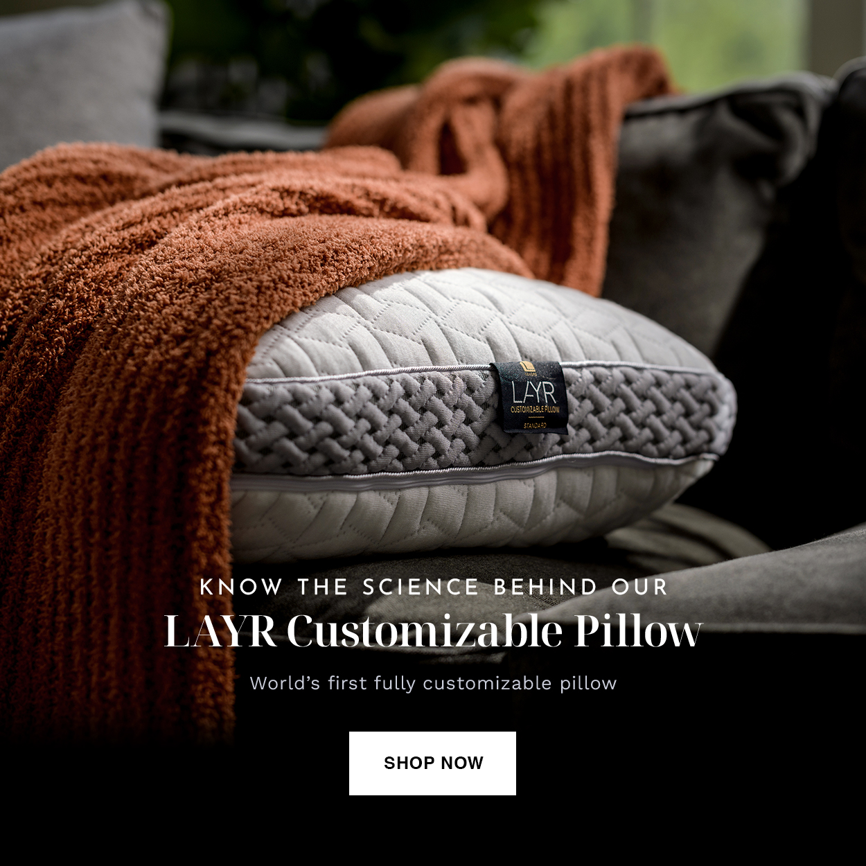 Say hello to our Fully Adjustable Pillow Luxome