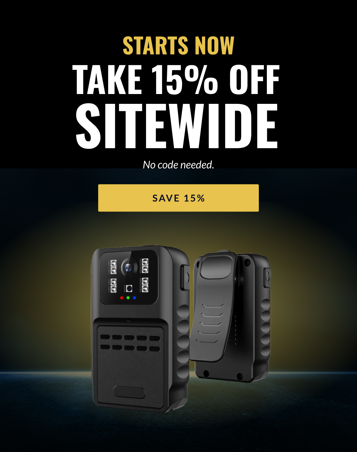 Starts now - Take 15% off sitewide - No code needed [SAVE 15%]