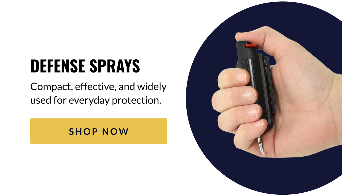 Defense Sprays // Compact, effective, and widely used for everyday protection. [SHOP NOW]