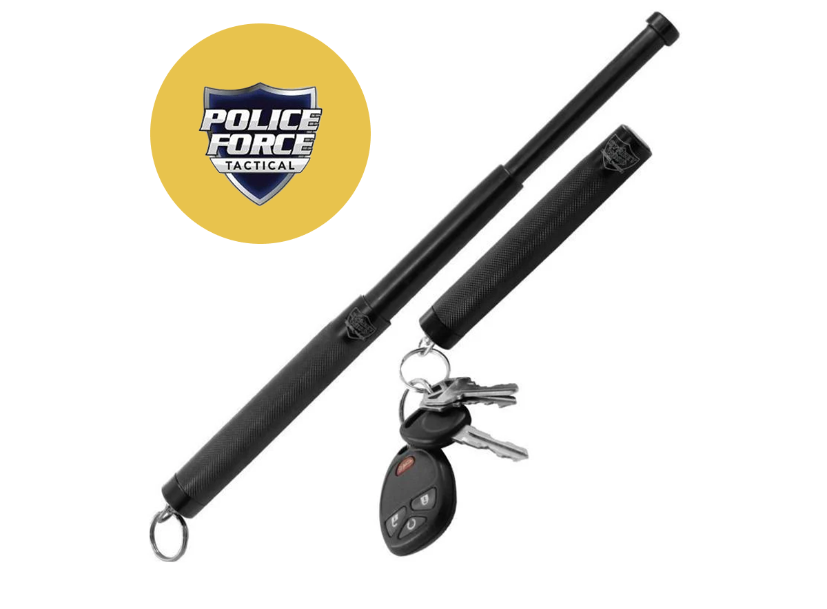 Police Force Tactical Expandable Steel Keychain Baton 12"