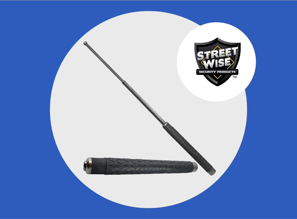 Streetwise Expandable Solid Steel Baton w/ Nylon Holster 26"