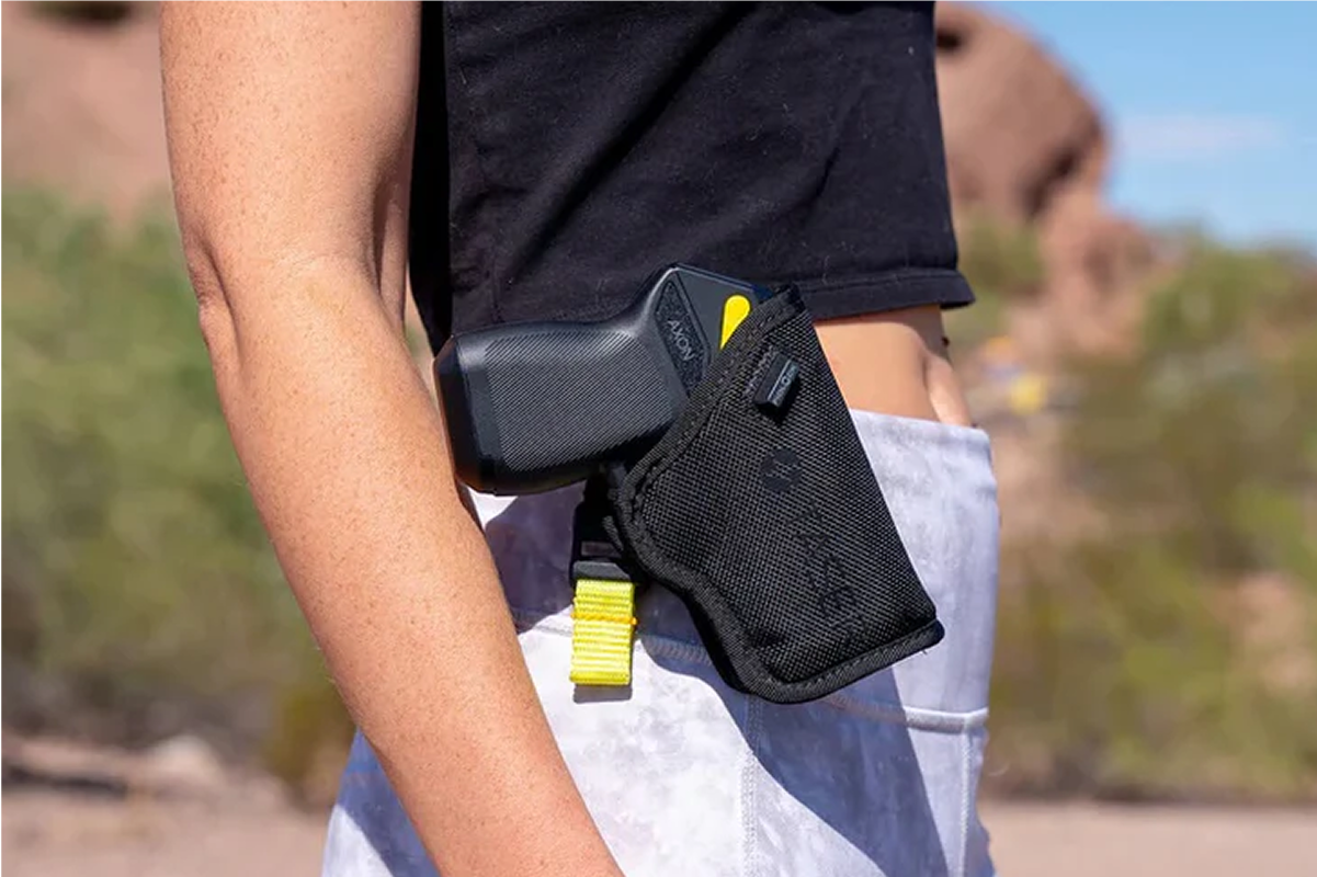 taser gun in holster