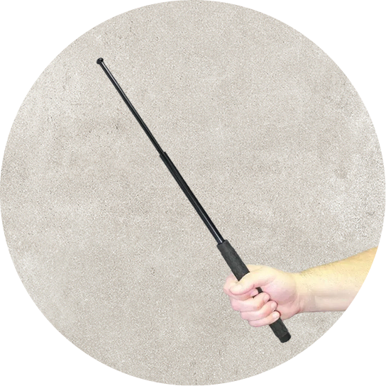 Police Force Tactical Expandable Solid Steel Baton 26