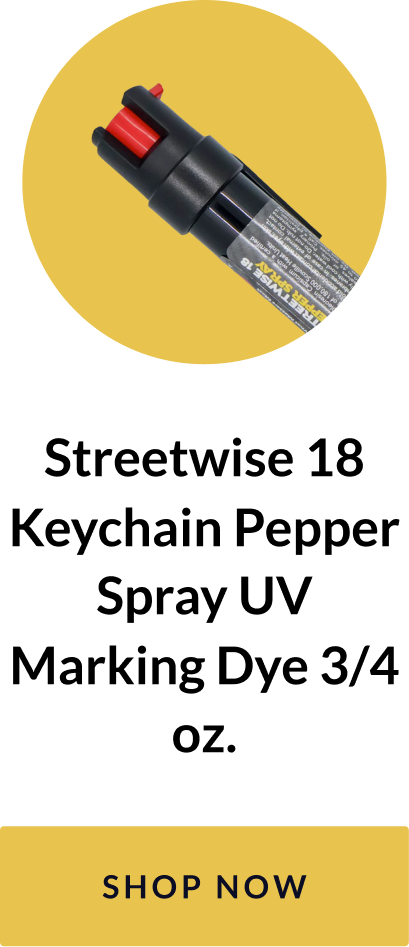 Streetwise 18 Keychain Pepper Spray UV Marking Dye 3/4 oz.