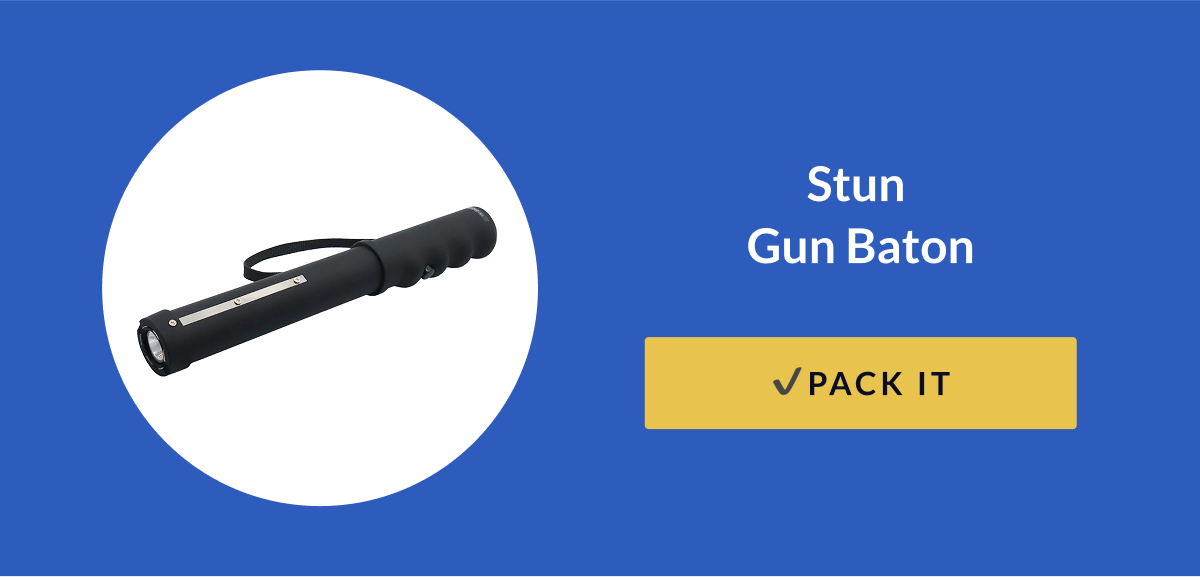 Streetwise Mini Lightning Rod 10" Stun Gun Baton 7M [PACK IT]