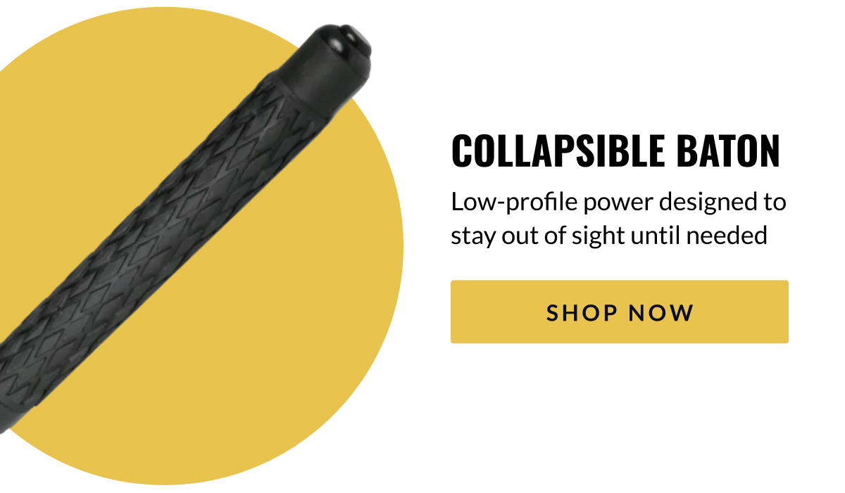 Collapsible Baton // Low-profile power designed to stay out of sight until needed [SHOP NOW]