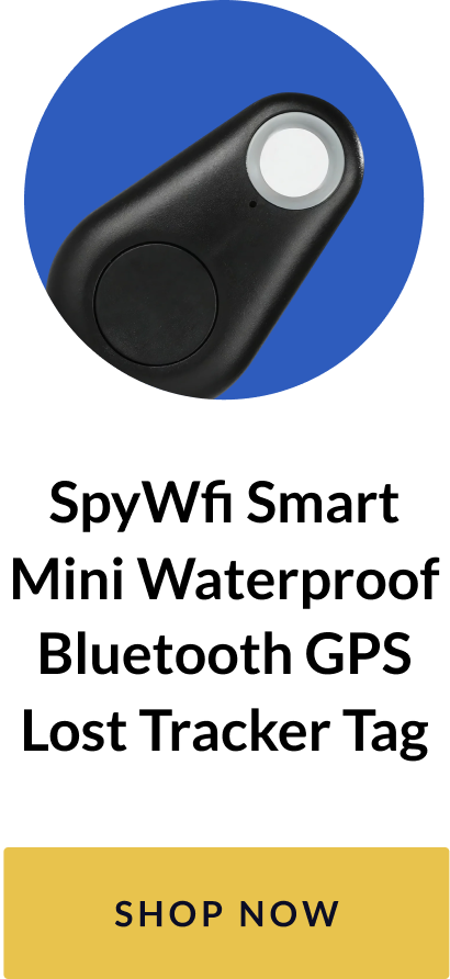 SpyWfi Smart Mini Waterproof Bluetooth GPS Lost Tracker Tag