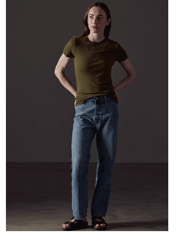 Legacy Short-Sleeve Crew in Command Green
