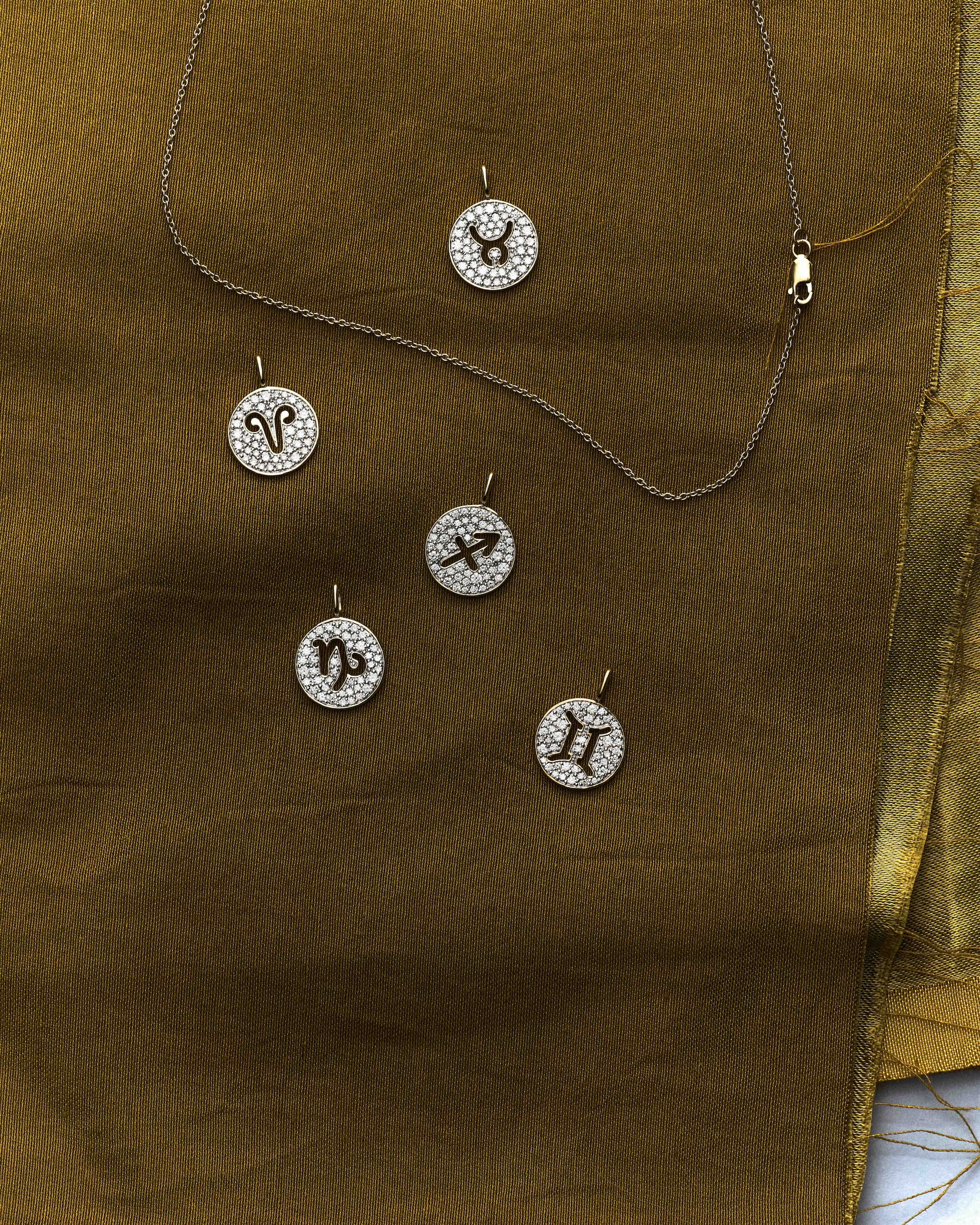 Solid Gold Zodiac Necklaces