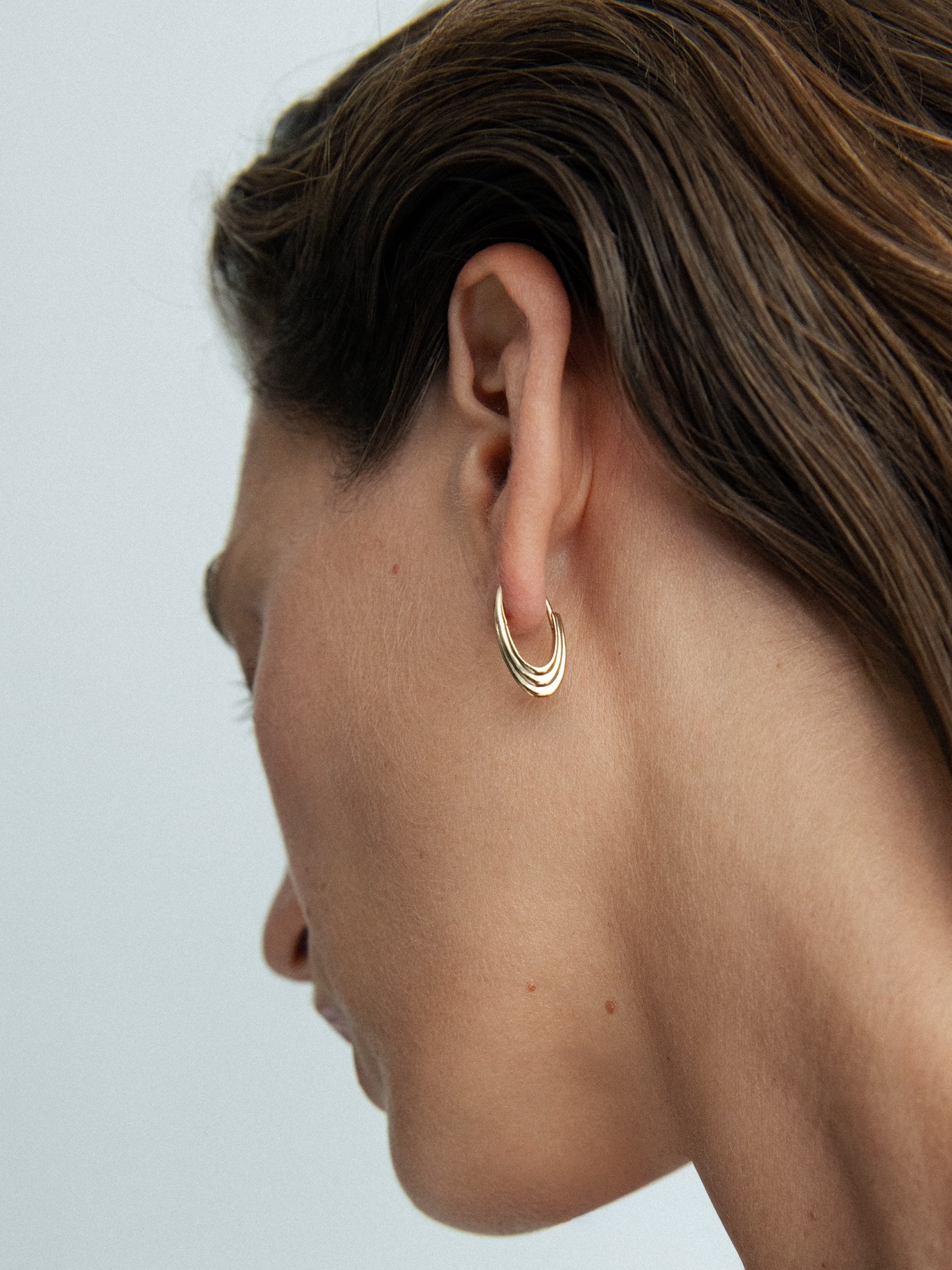 Roscida Ridged Hoops
