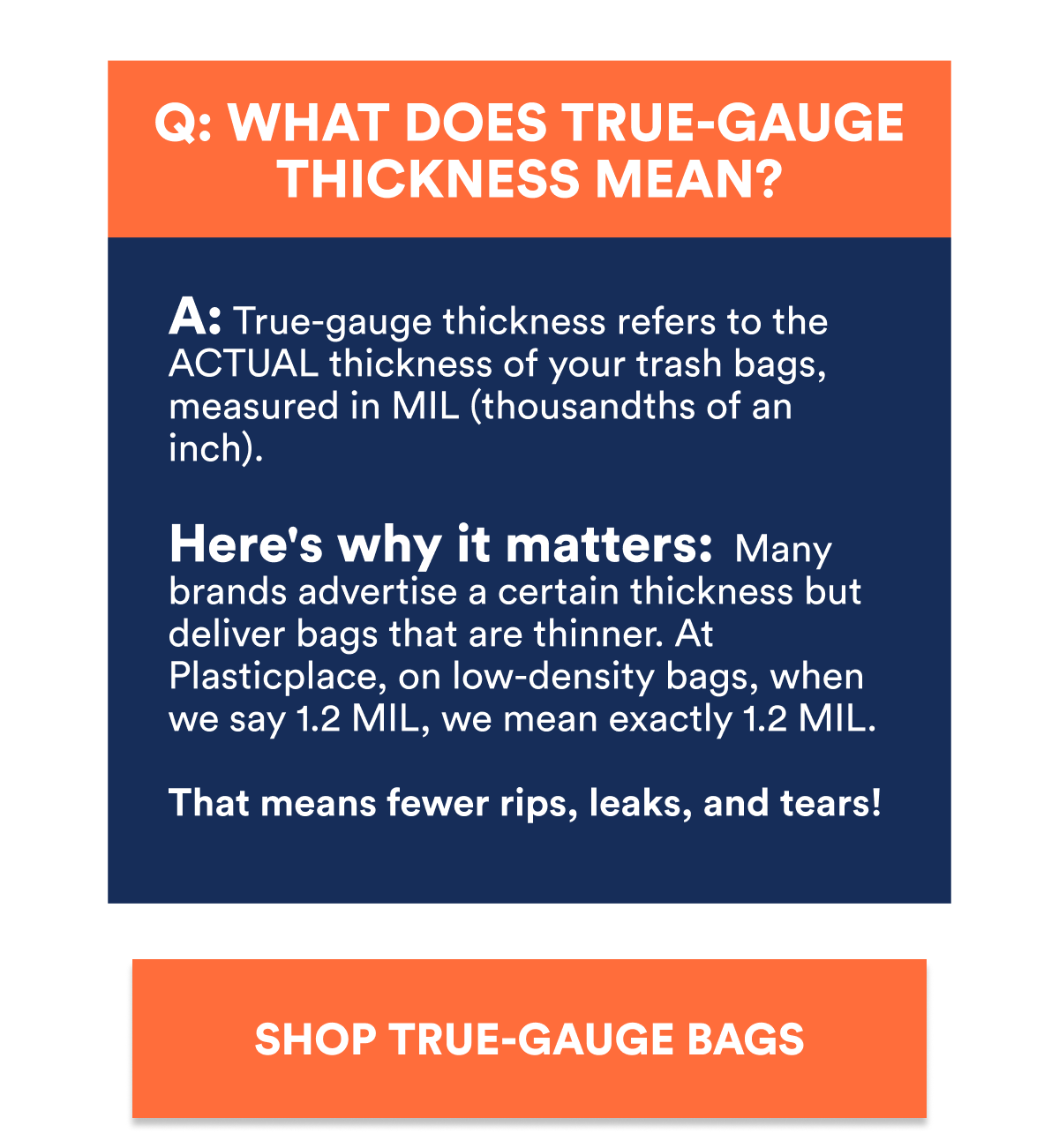 Q: WHAT DOES TRUE-GAUGE THICKNESS MEAN?