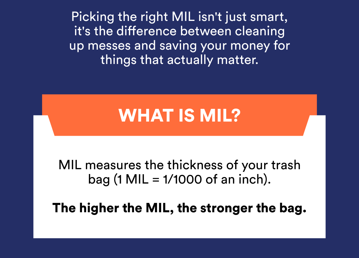 The higher the MIL, the stronger the bag.