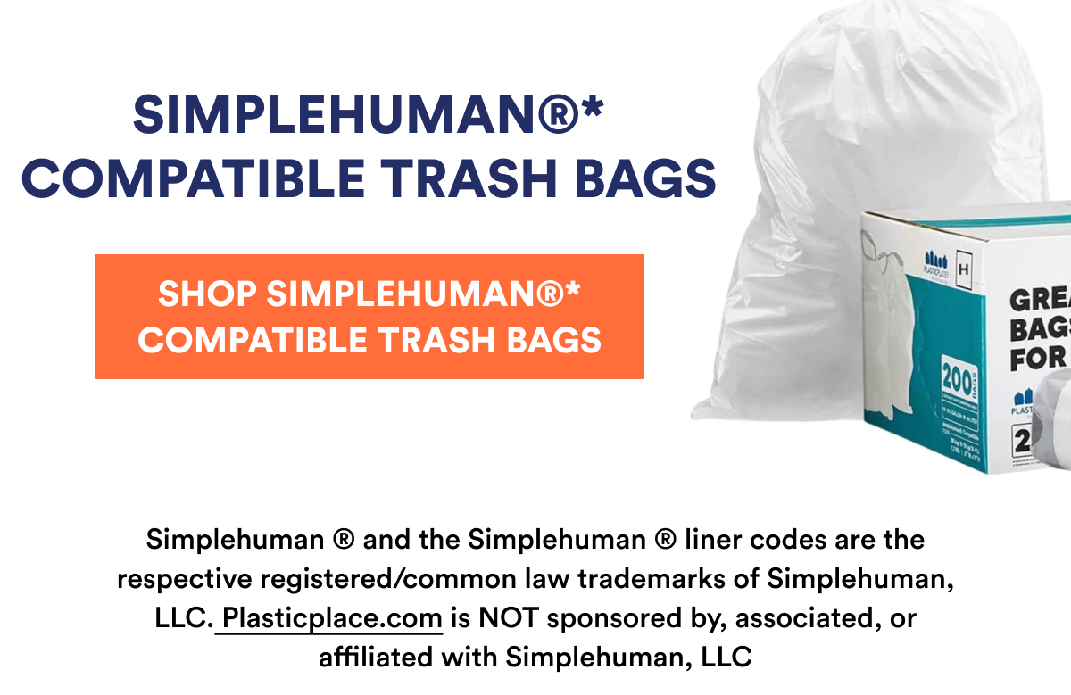 SIMPLEHUMAN®* COMPATIBLE TRASH BAGS 