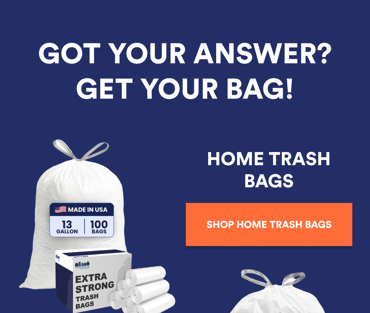 SHOP HOME TRASH BAGS