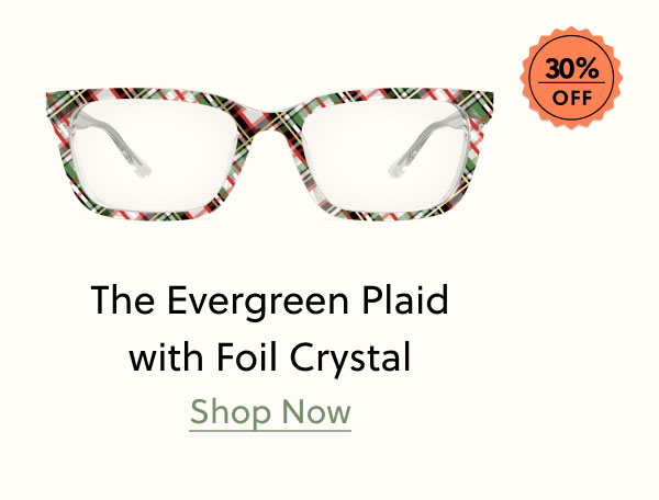 The Evergreen Plaid with Foil Crystal | Shop Now