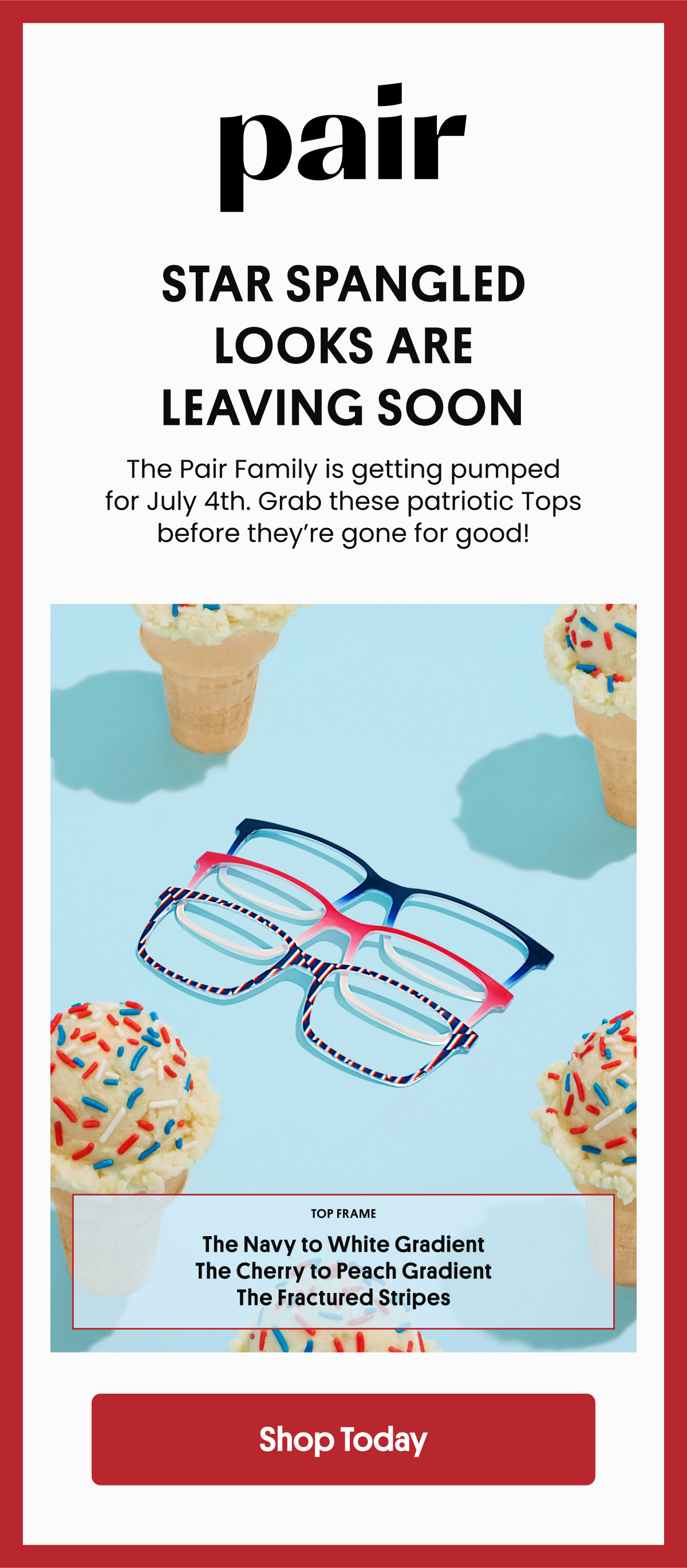Pair | Star Spangled Looks Are Leaving Soon | The Pair Family is getting pumped for July 4th. Grab these patriotic Tops before they're gone for good!