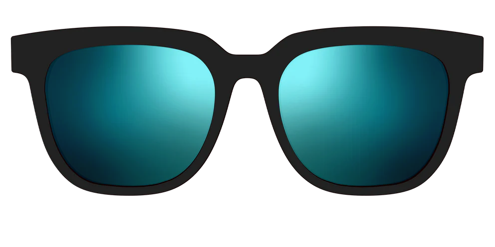 The Blue Reflective Sun Top
