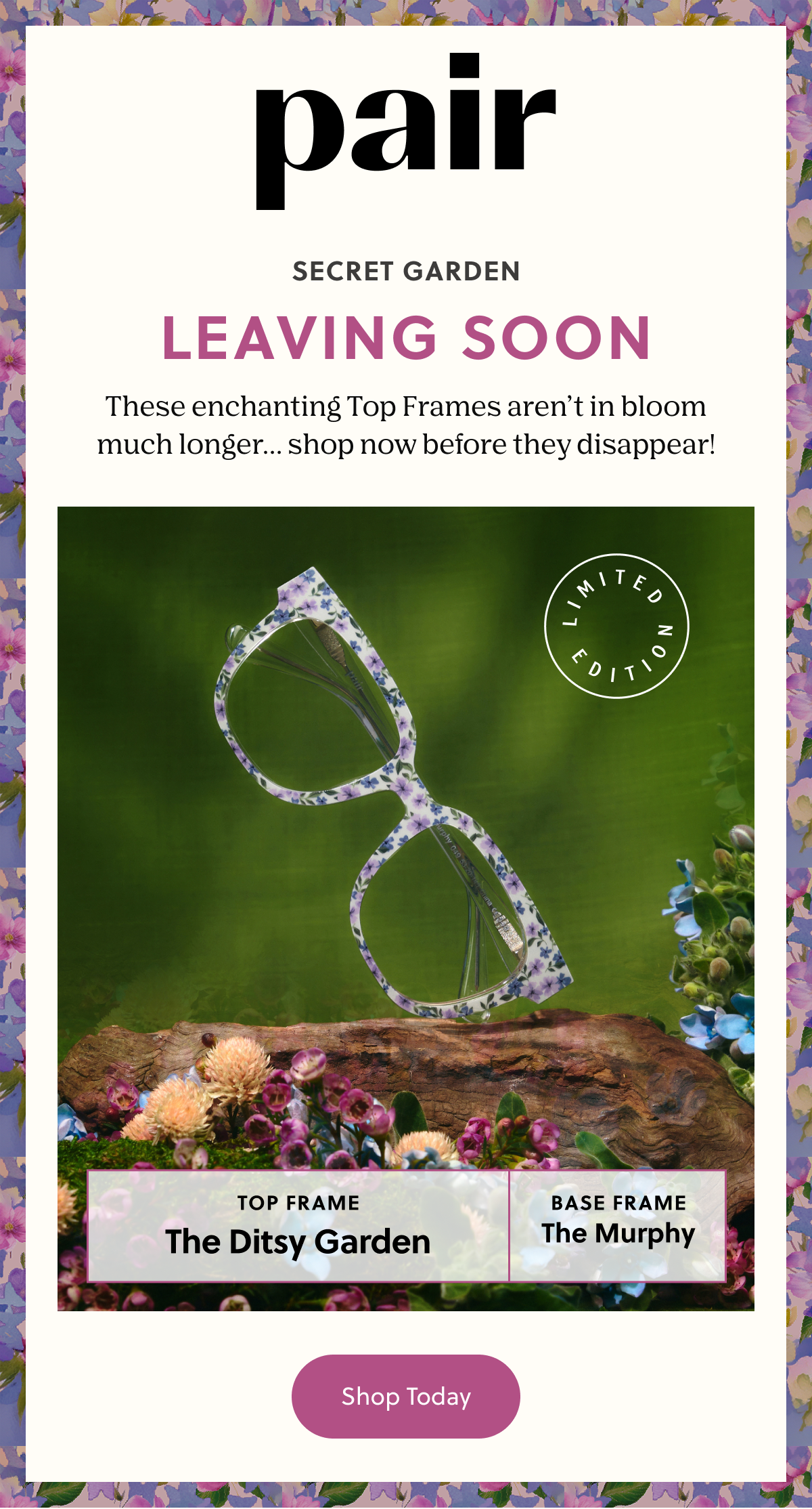 PAIR | Secret Garden | Leaving Soon