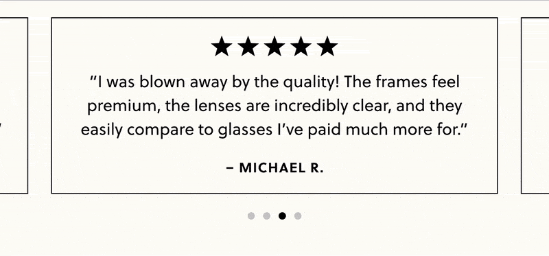 "I love that I can have 1 pair of glasses and change my look. One Base Frame, 10+ Tops, and it feels like I own a whole glasses wardrobe—without the price tag.” - Jessica M. 