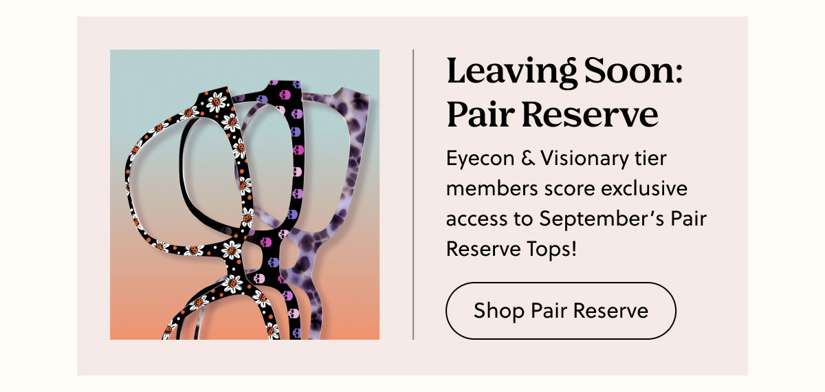 Leaving Soon - Pair Reserve