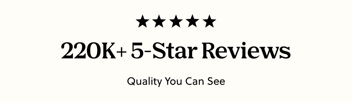 220K+ 5-Star Reviews