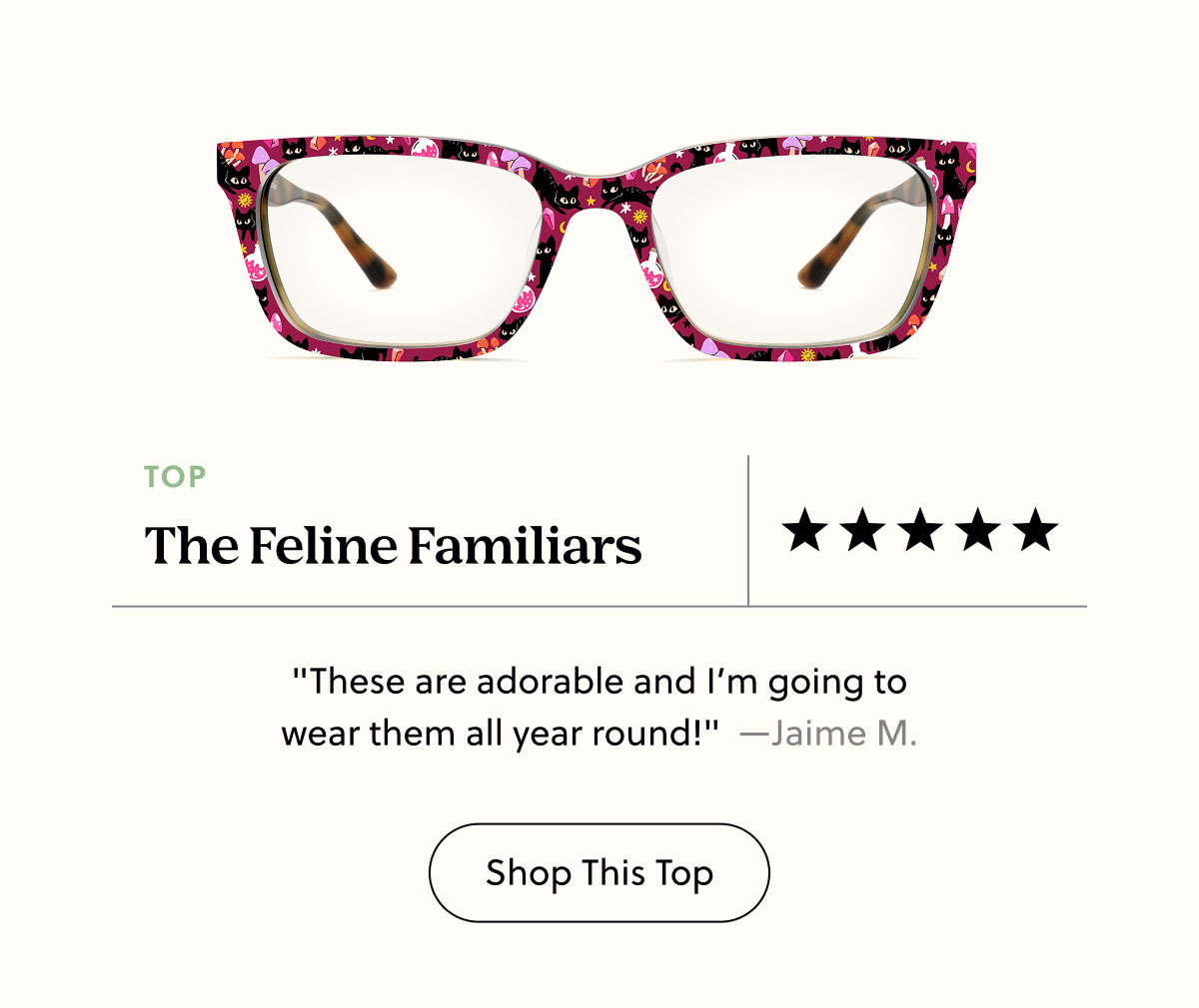 The Feline Familiars "These are adorable and I’m going to wear them all year round!"  —Jaime M. Shop This Top