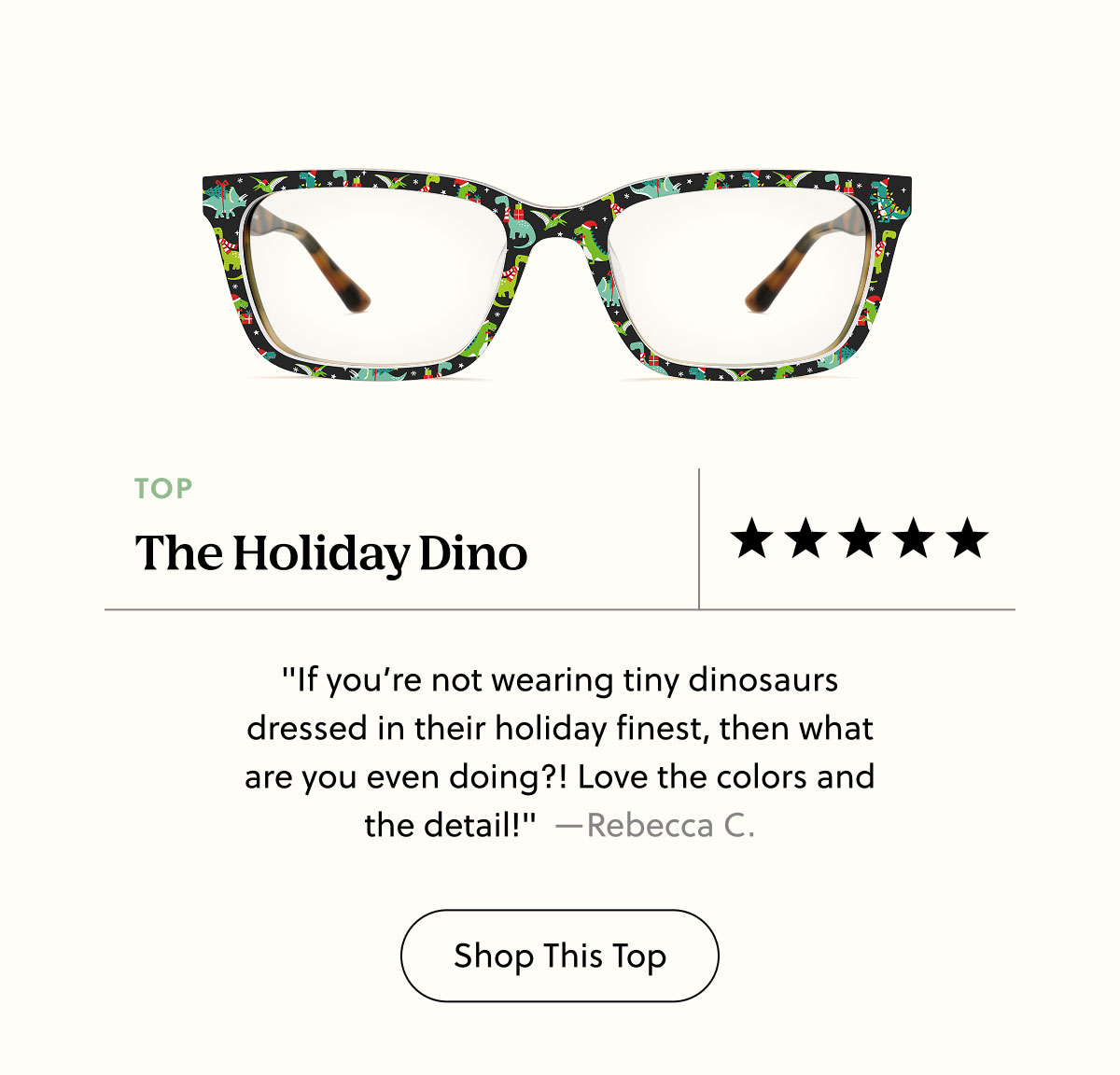 The Holiday Dino | Shop This Top