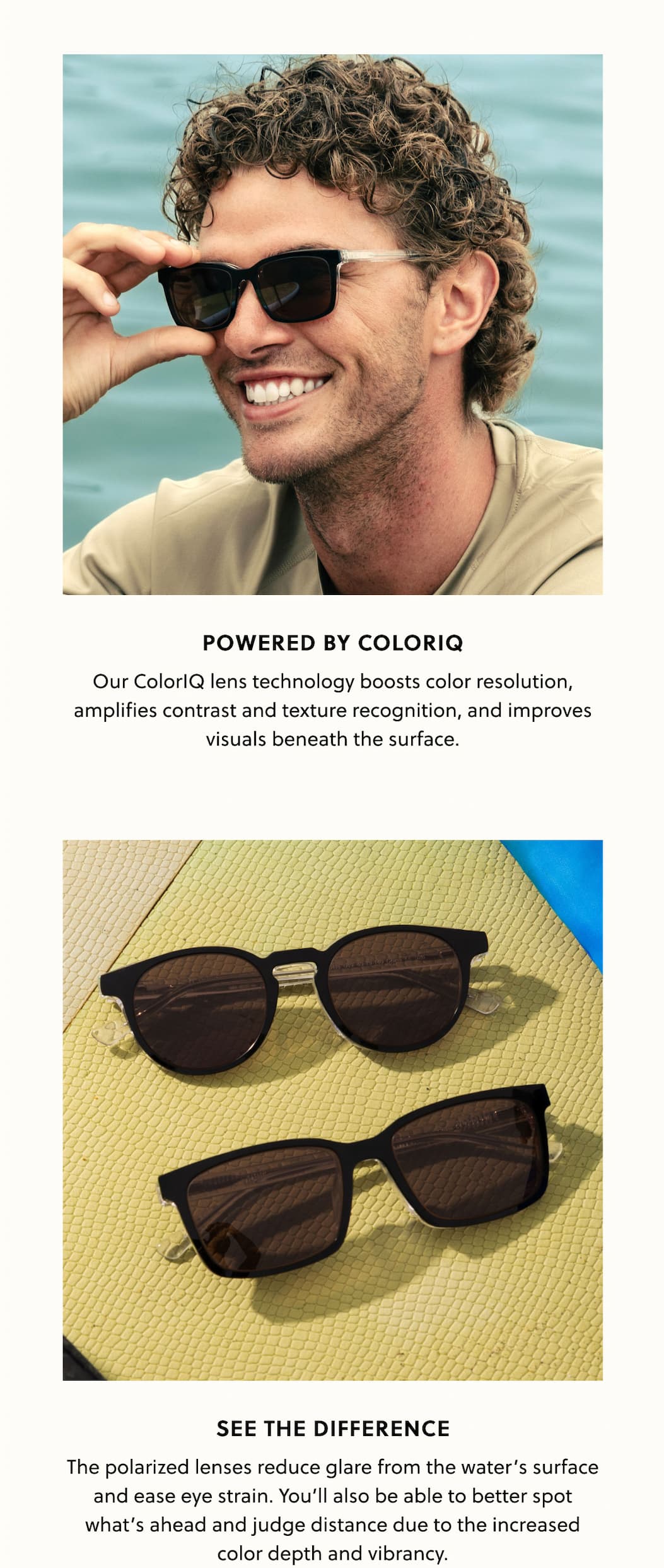 Powered by ColorIQ Our ColorIQ lens technology boosts color resolution, amplifies contrast and texture recognition, and improves visuals beneath the surface. Powered by ColorIQ Our ColorIQ lens technology boosts color resolution, amplifies contrast and texture recognition, and improves visuals beneath the surface.