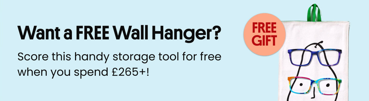 Want a FREE Wall Hanger? Score this handy storage tool for free when you spend £265+!