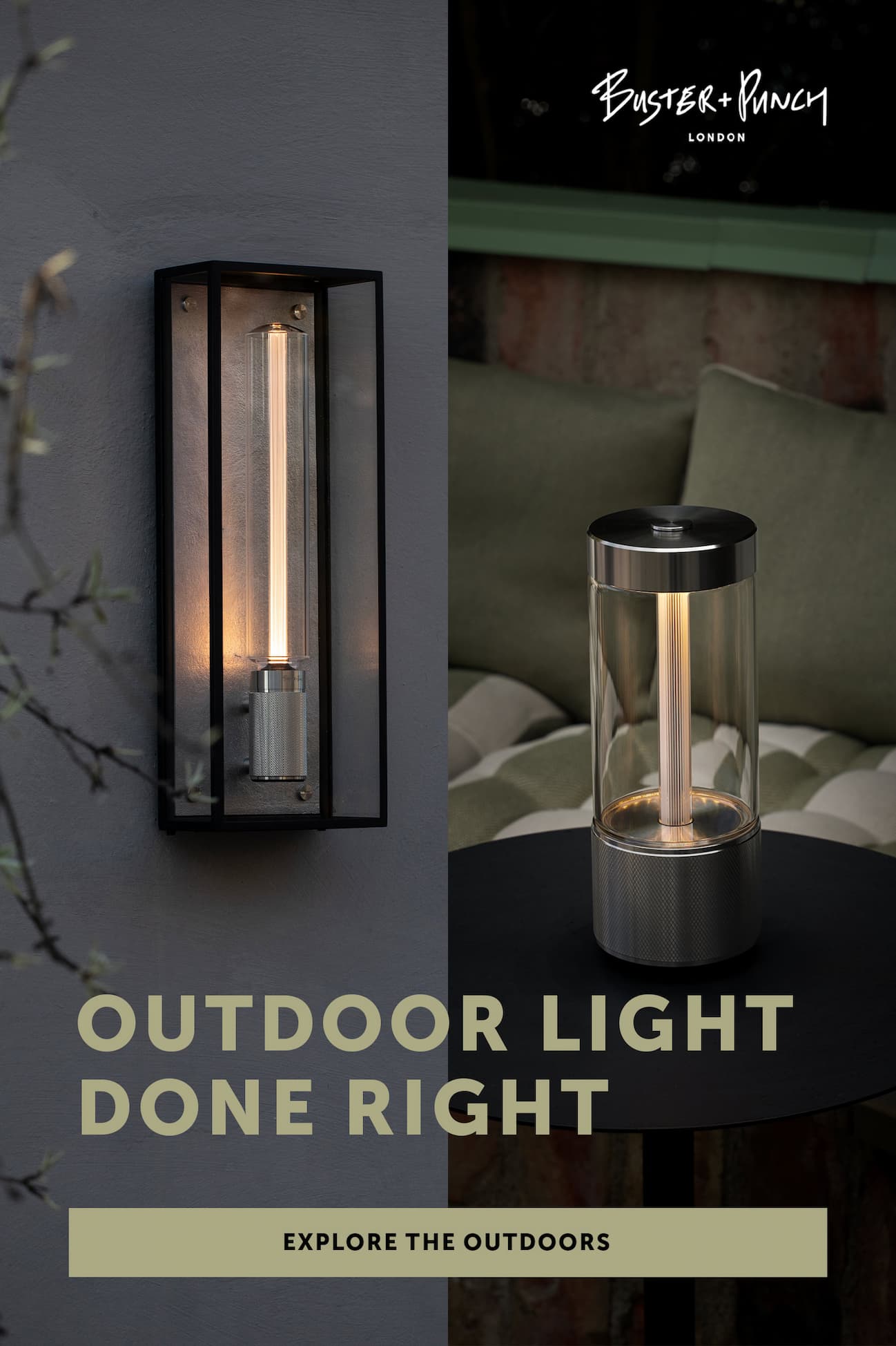 table light and a wall light 