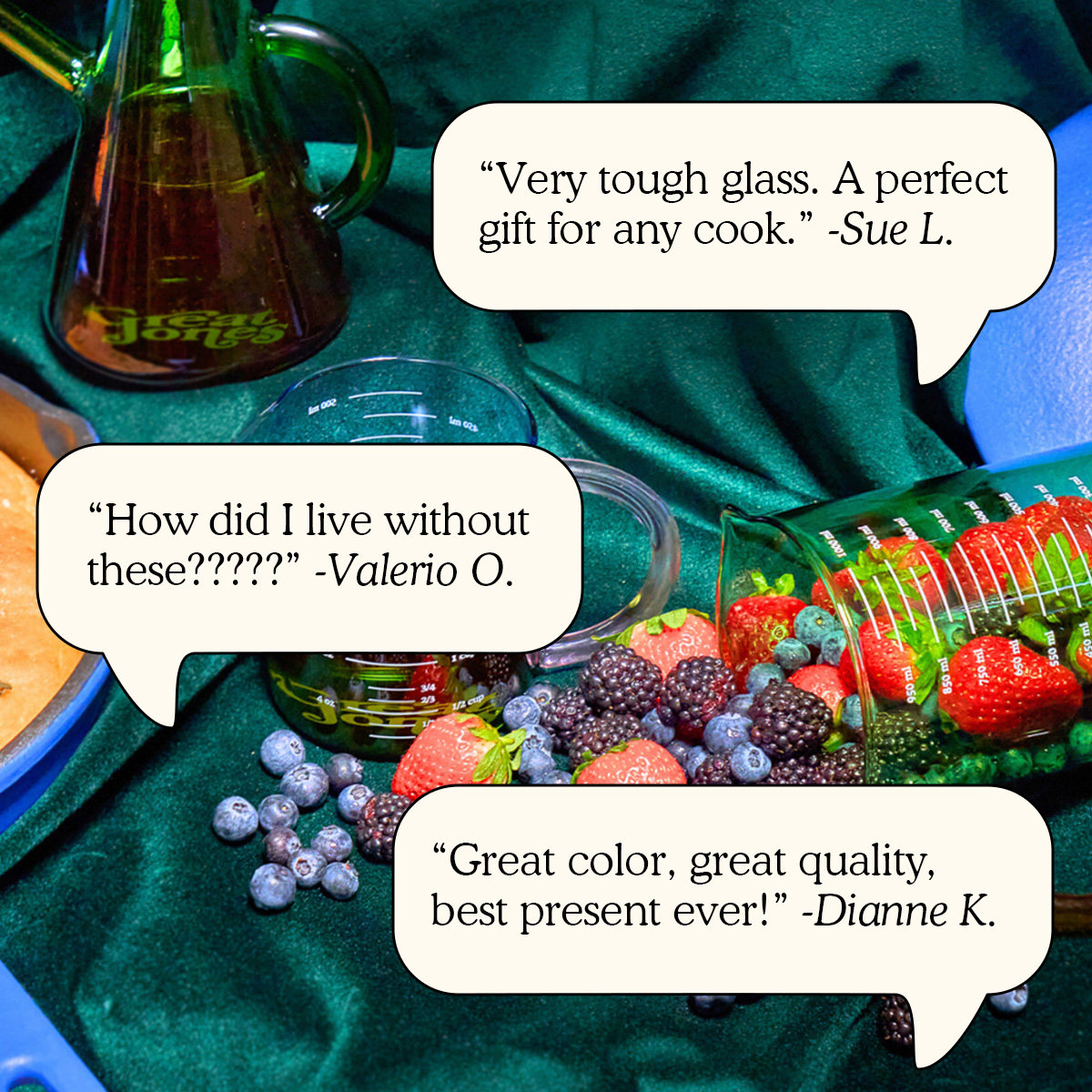 "Very tough glass. A perfect gift for any cook."