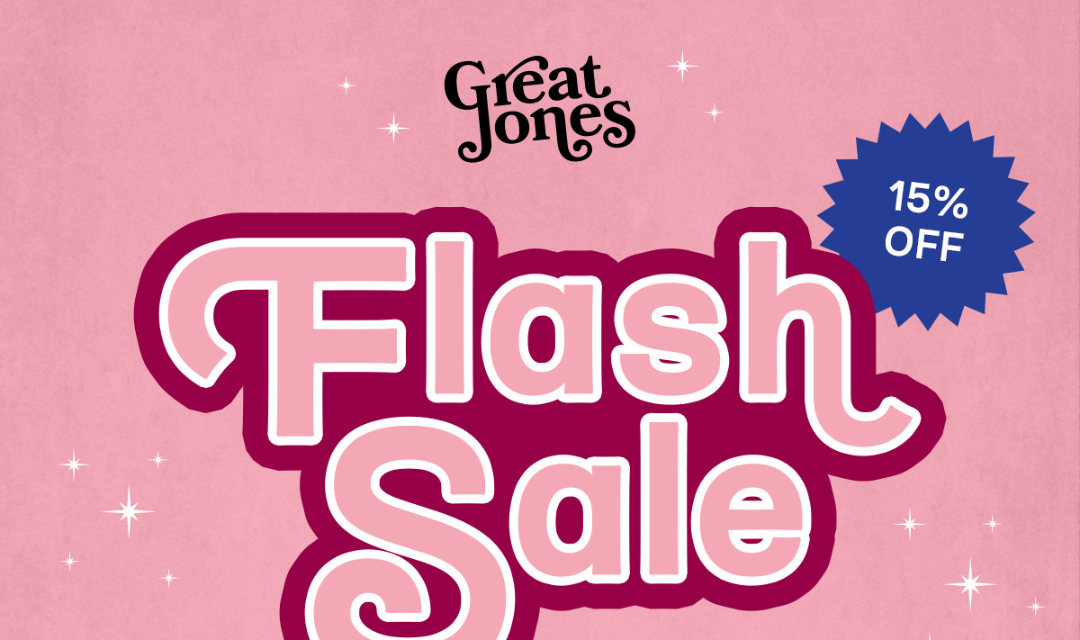 Flash Sale! 15% OFF Sitewide!
