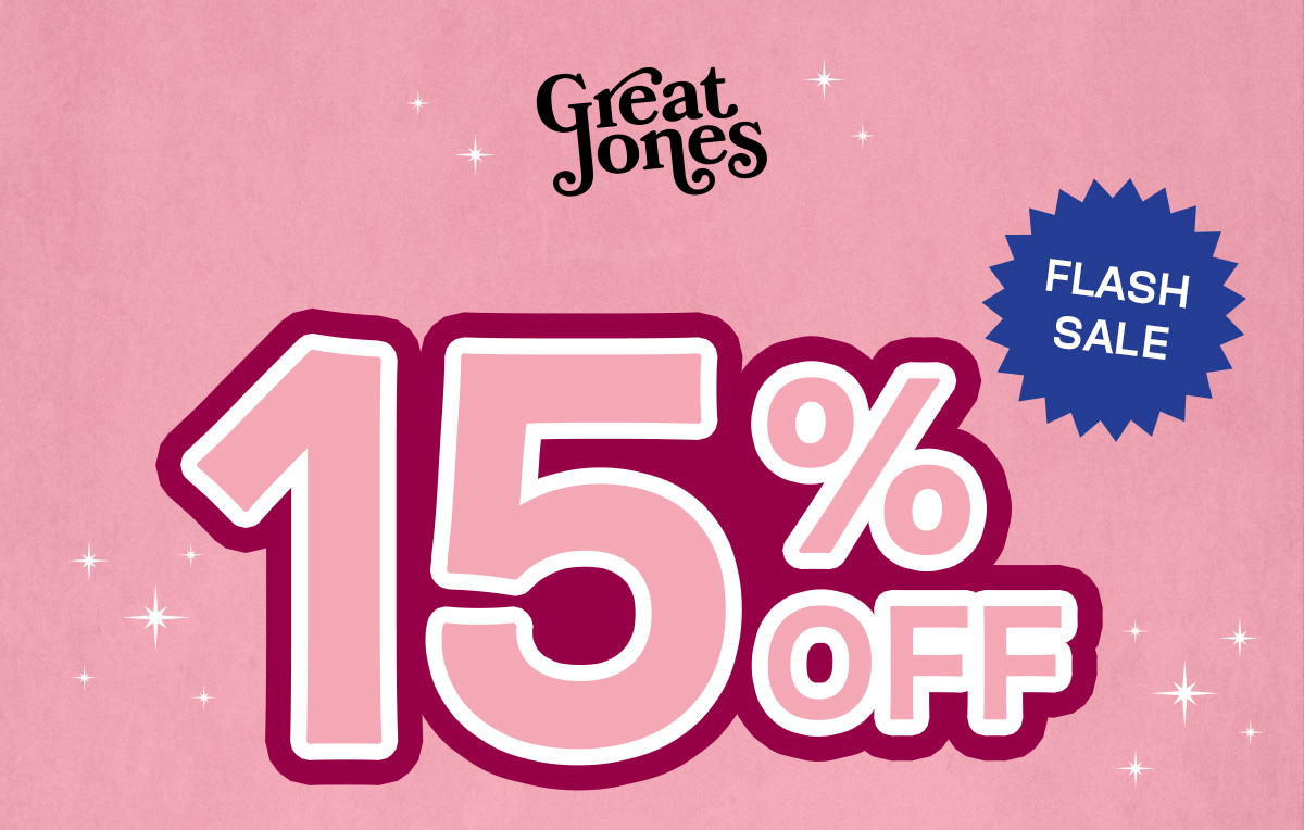 Flash Sale! 15% OFF Sitewide!