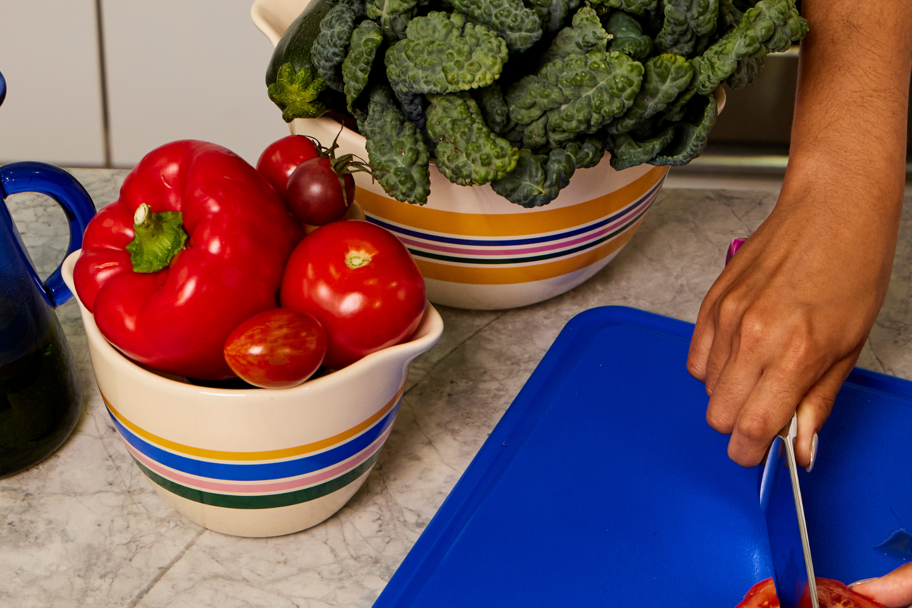 Striped Ceramic Stoneware.