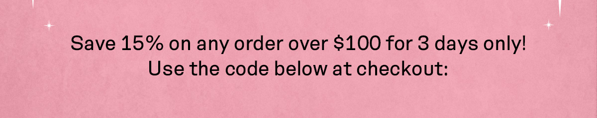 Flash Sale! 15% OFF Sitewide!