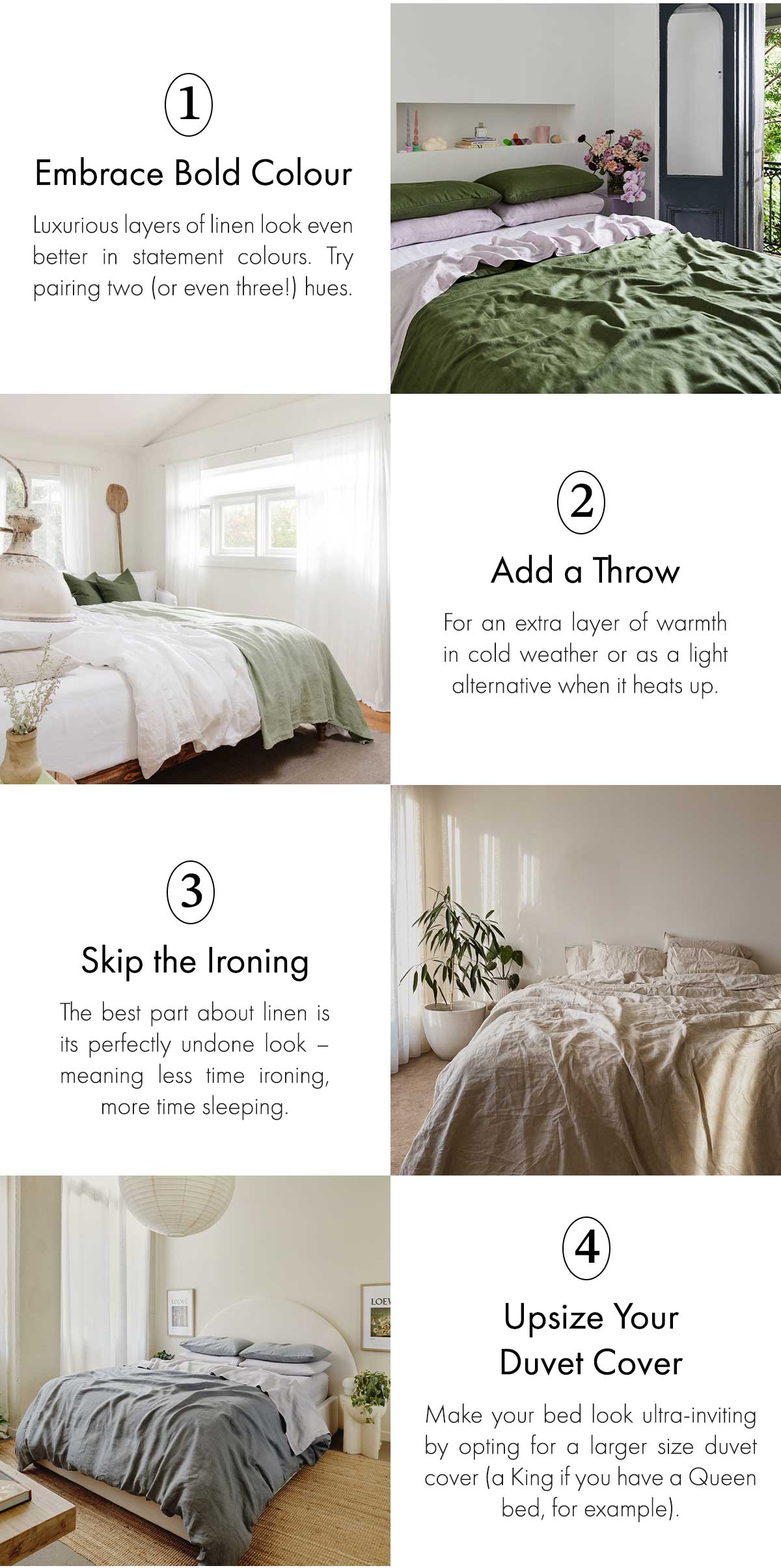 Tips for Styling a Linen Bed Bed Threads