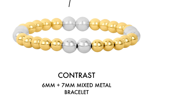  6MM + 7MM Mixed Metal Bracelet
