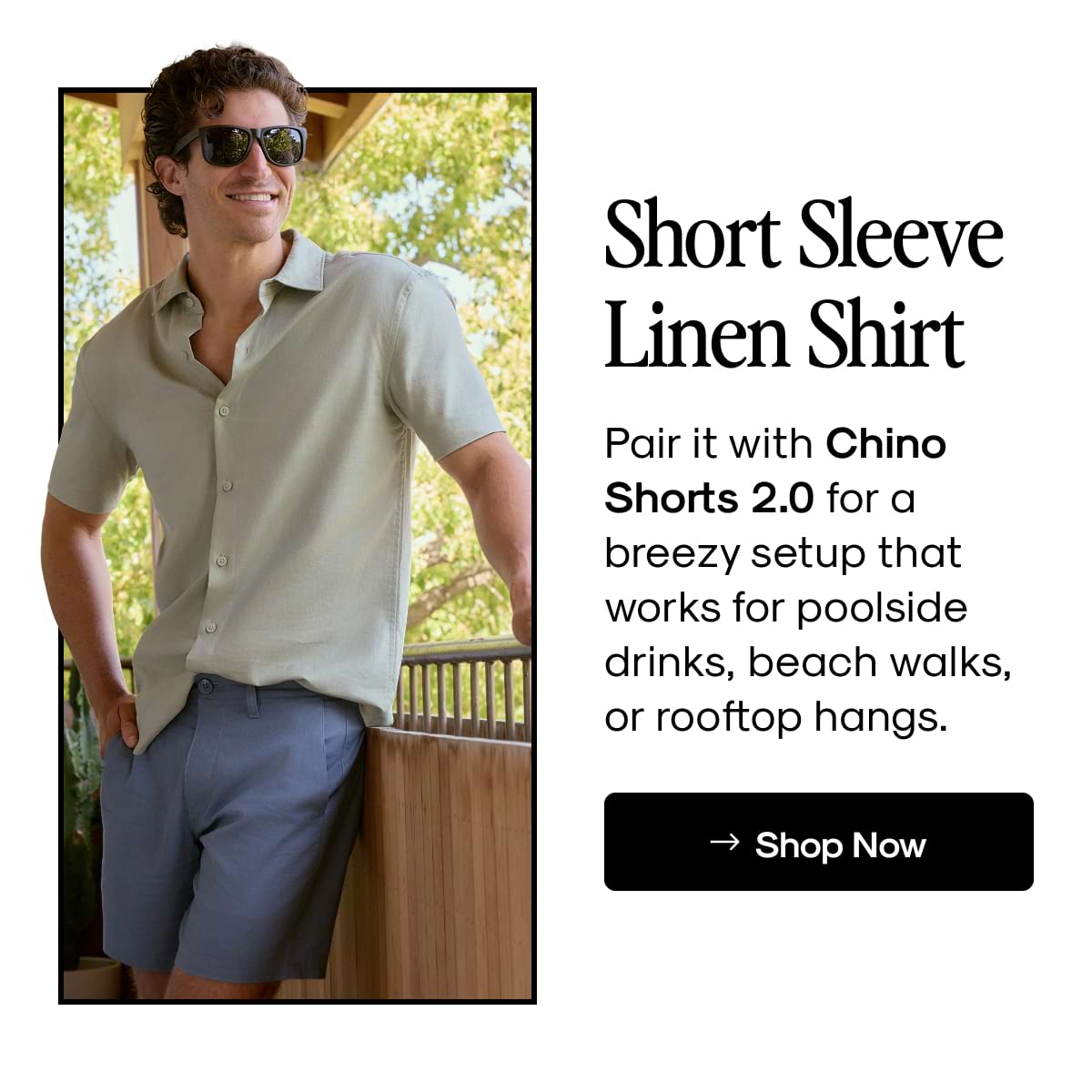 Short Sleeve Linen Shirt