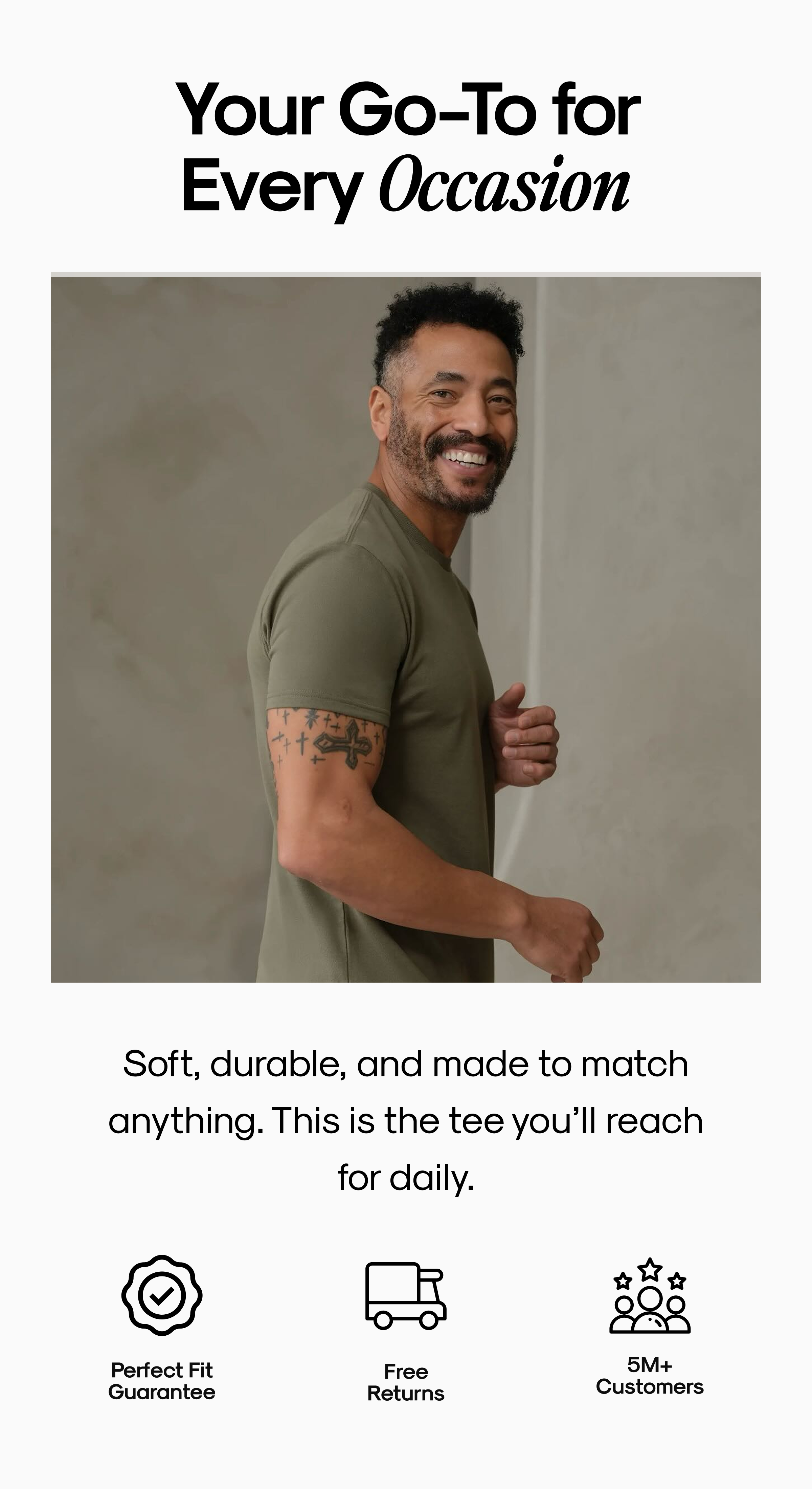 Your Go-To for Every Occasion | Soft, durable, and made to match anything. This is the tee you’ll reach for daily.