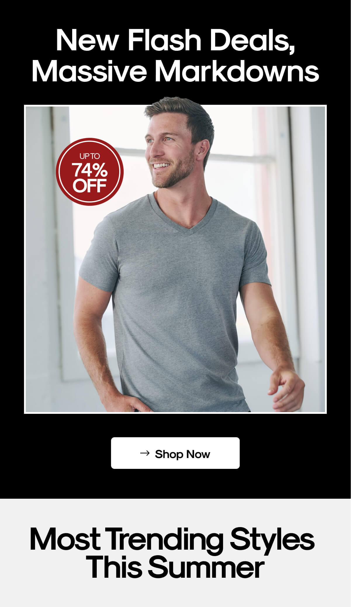 New Flash Deals, Massive Markdowns