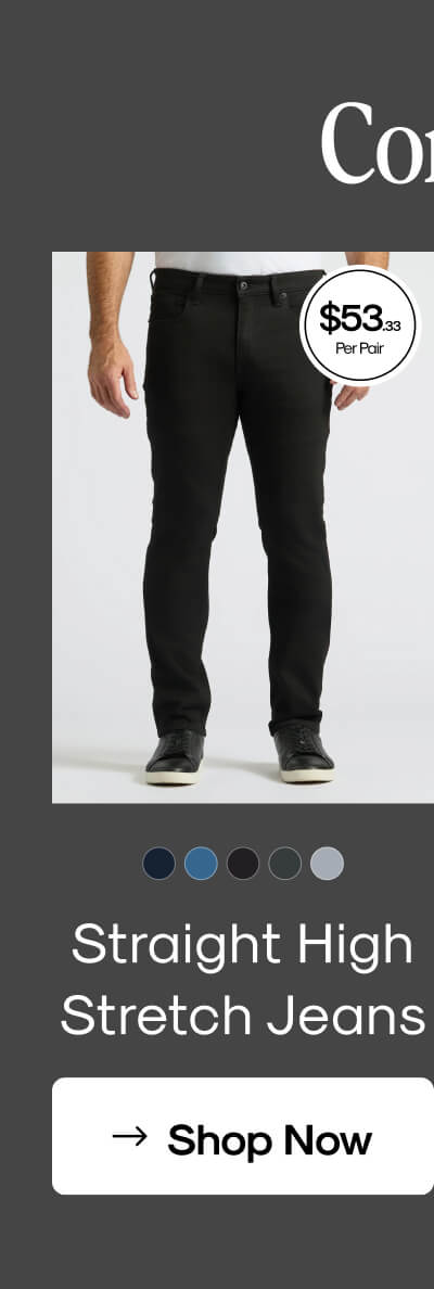 Straight high stretch jeans