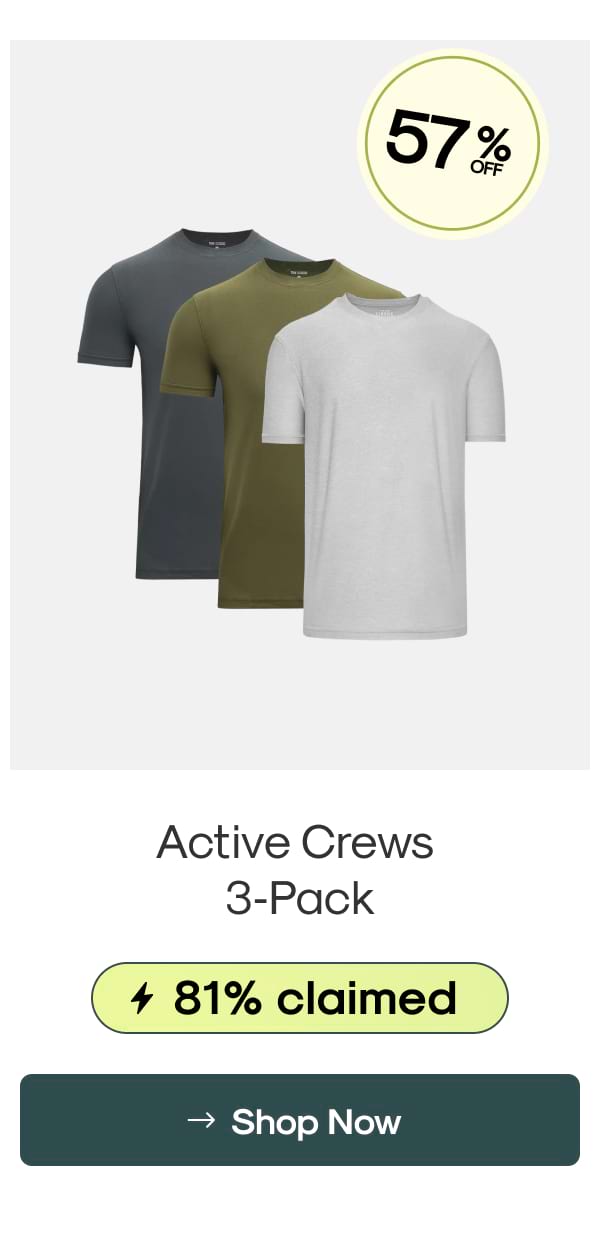 Active Crews  3‑Pack