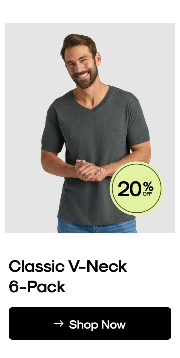 Classic V‑Neck 6‑Pack