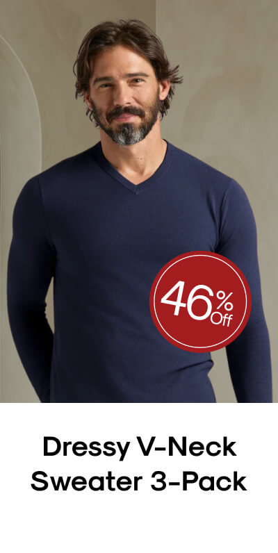 Dressy V‑Neck Sweater 3‑Pack