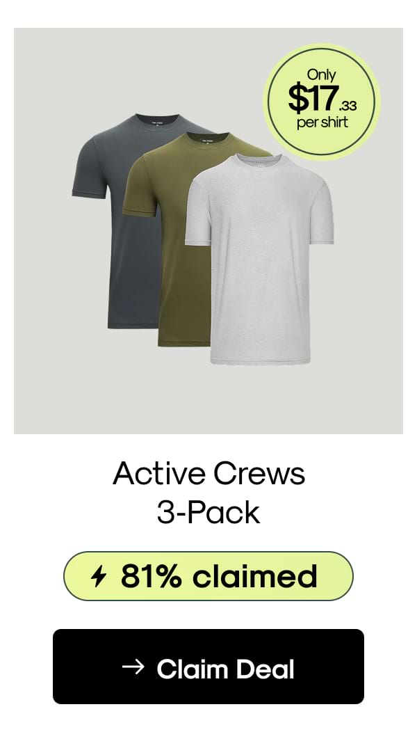 Active Crews 3-Pack