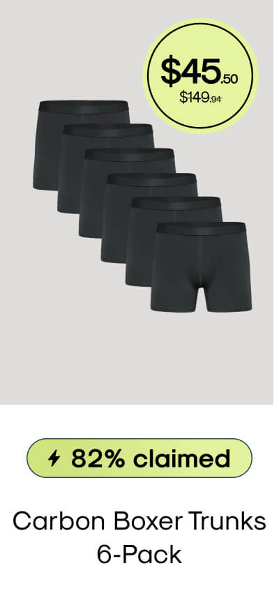 Carbon Boxer Trunks 6‑Pack