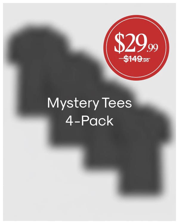 Mystery Tees 4‑Pack