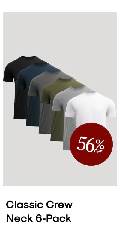 Classic Crew Neck (6‑Pack)